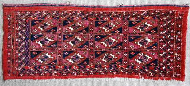 Appraisal: A TEKKE TORBA th Century with four rows of three