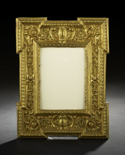 Appraisal: Napoleon III Embossed Brass Earred Table Frame third quarter th