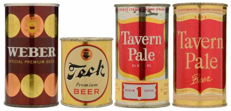 Appraisal: Lot of Beer Cans Includes Tavern Pale Beer flat top