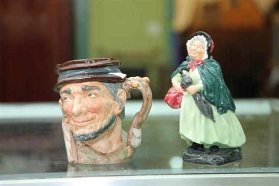 Appraisal: TWO PIECES OF ROYAL DOULTON Johnny Appleseed toby mug D