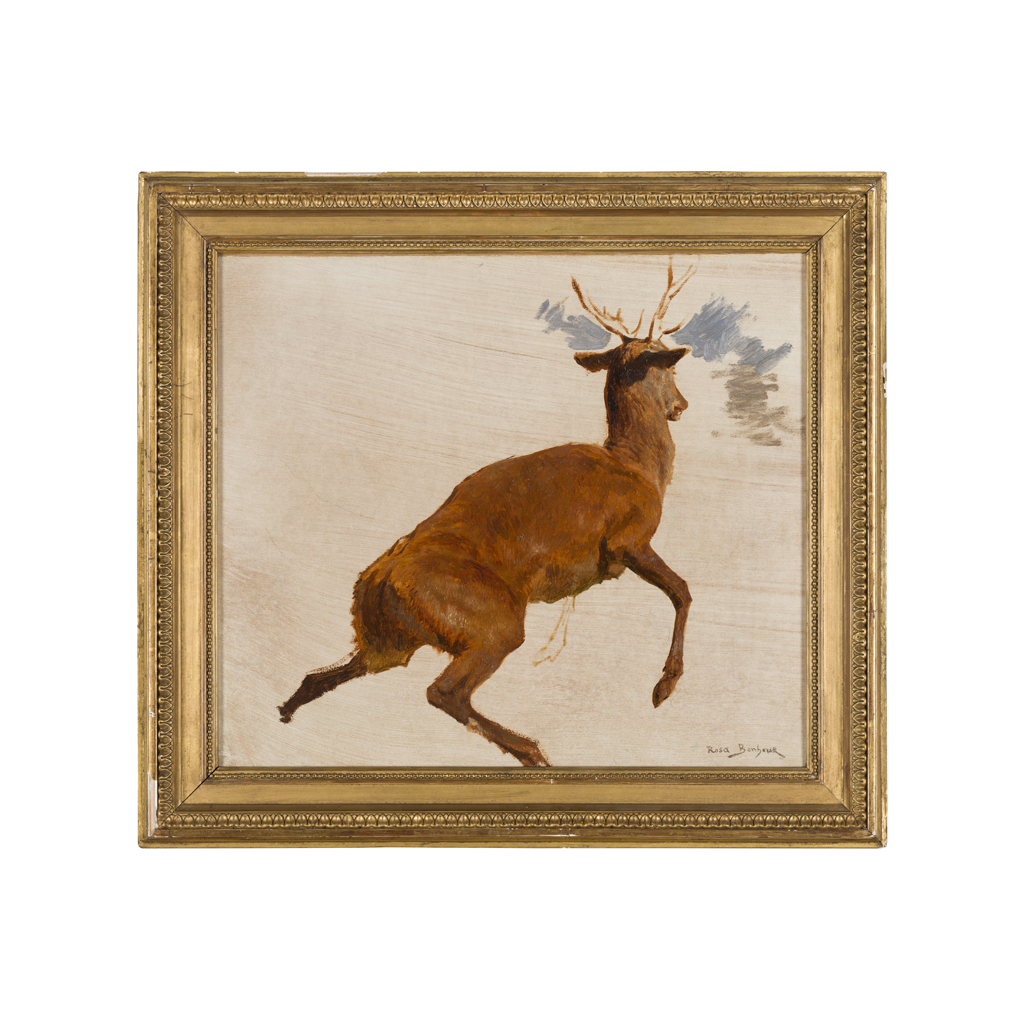 Appraisal: ROSA BONHEUR FRENCH - SKETCH OF A DEER signed stamp