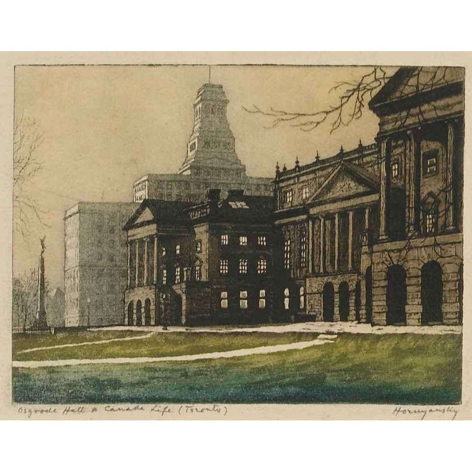 Appraisal: NICHOLAS HORNYANSKY O S A R C A OSGOODE HALL