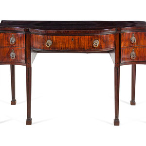 Appraisal: A George III Mahogany Sideboard Circa Height x width x