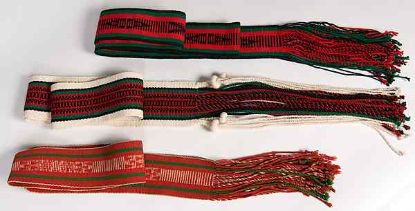 Appraisal: Pueblo Dance Sashes lot of lengths in in and in