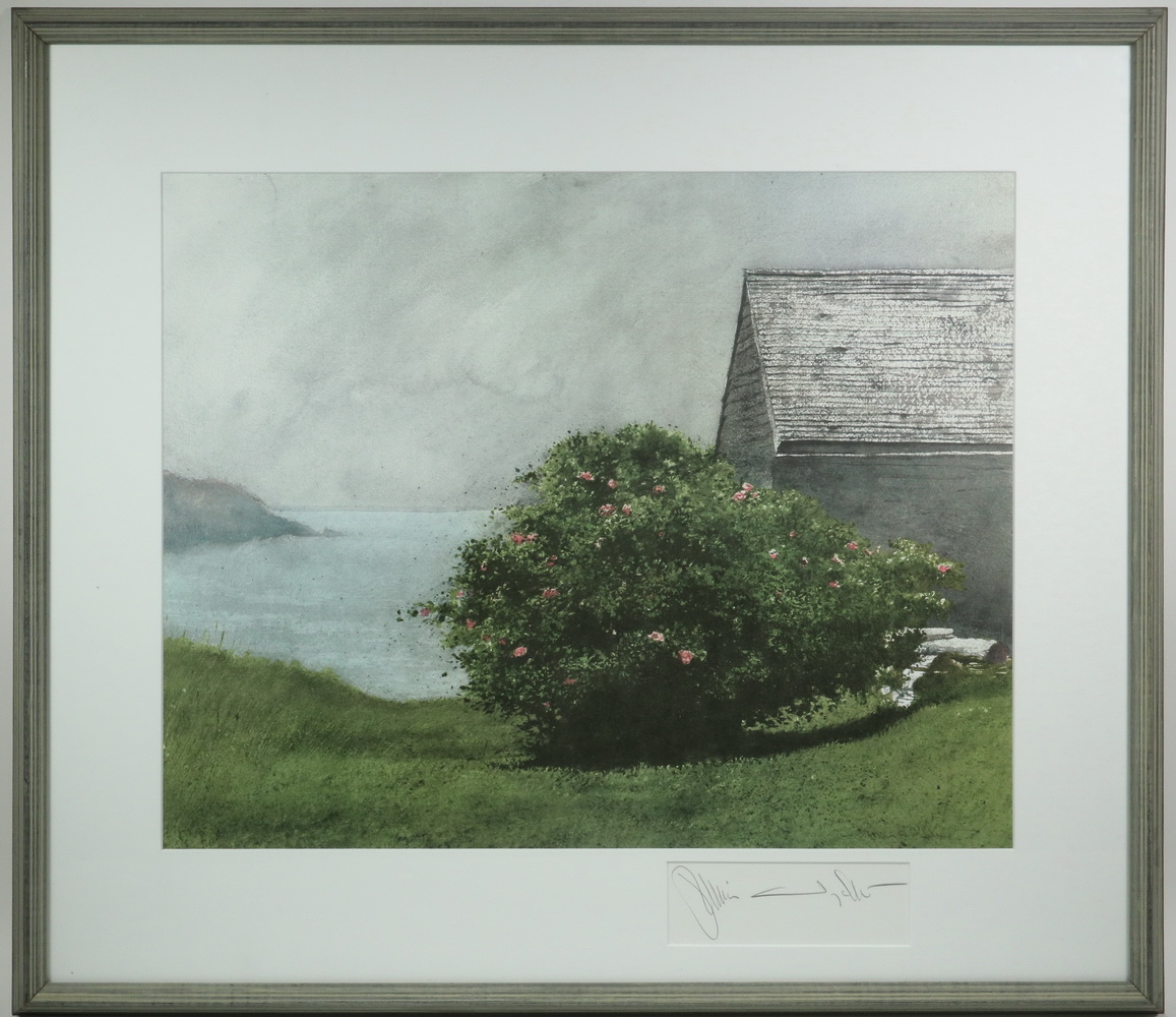 Appraisal: JAMIE WYETH PA ME DE - SIGNED PRINT Island Roses