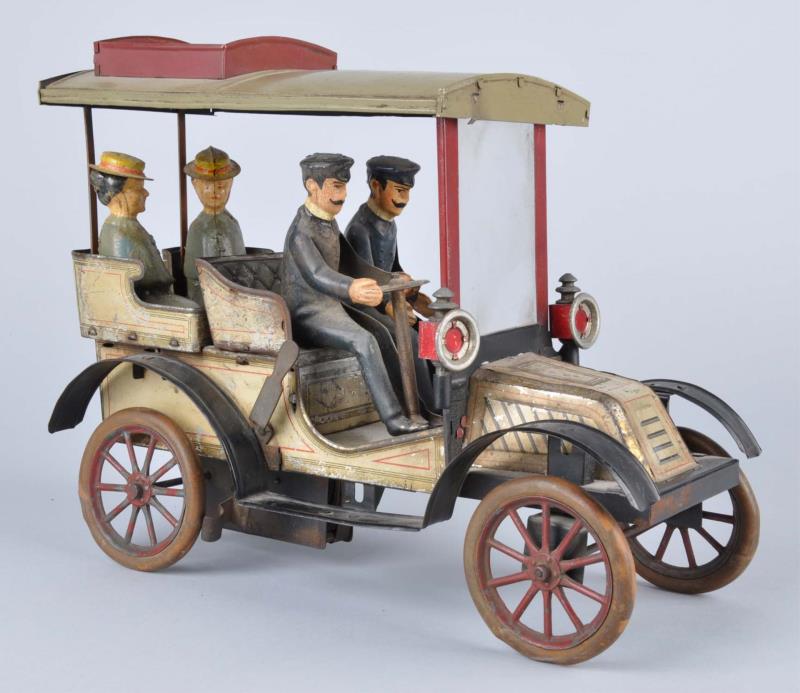 Appraisal: German Tin Litho Clockwork Carette Limousine Car seems original except