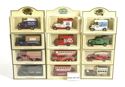 Appraisal: Lledo Days Gone Buses and Delivery Vans - Buses include