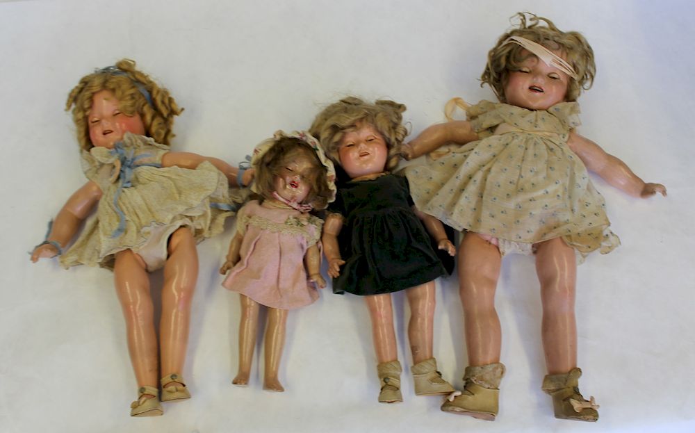 Appraisal: SHIRLEY TEMPLE Lot Of Antique Dolls To inc by Ideal