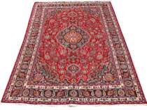 Appraisal: th Century Tabriz th century tabriz features a ruby red