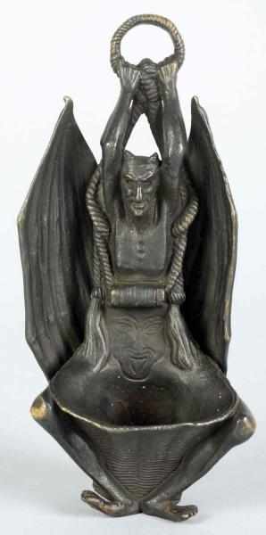 Appraisal: Brass Figural Devil Match Holder Nice detail