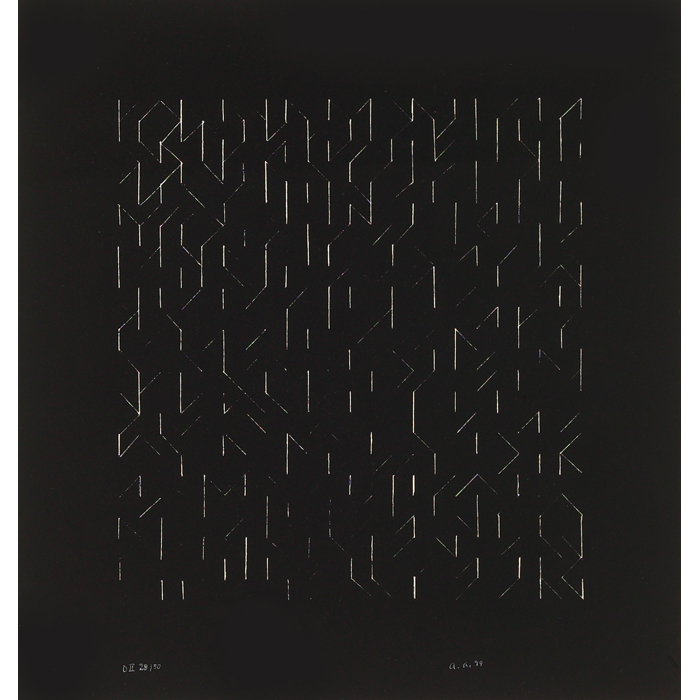 Appraisal: Anni Albers German American - Untitled photo offset print x