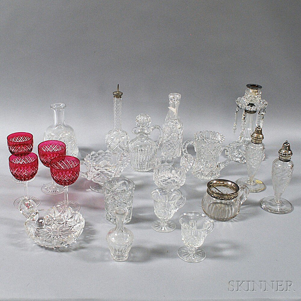 Appraisal: Twenty Pieces of Assorted Cut Glass including a set of