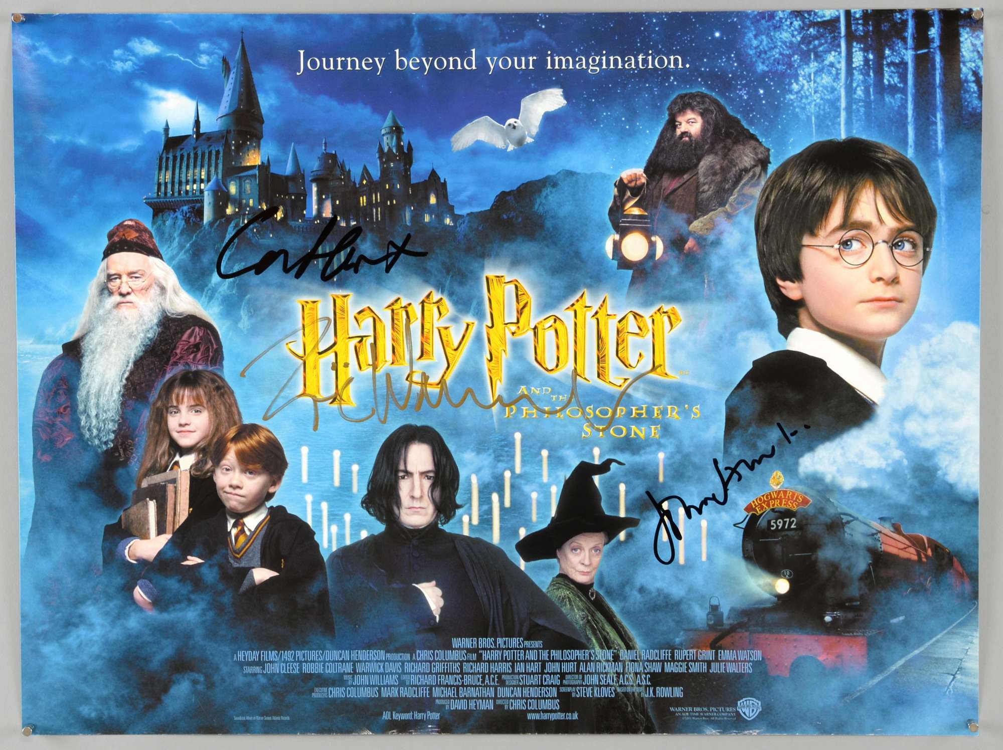 Appraisal: Harry Potter and the Philosopher's Stone Mini film poster signed