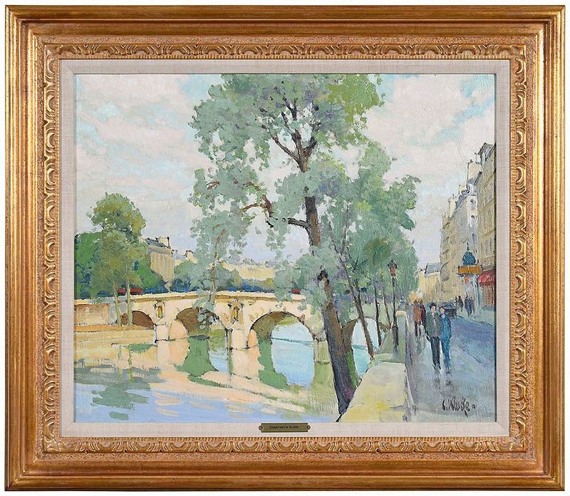 Appraisal: Constantine Kluge French - Dans L'Ile Saint-Louis signed lower right