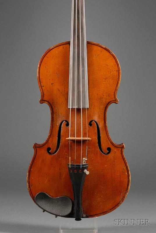 Appraisal: German Violin Reichert Workshop c labeled EDUARD REICHERT DRESDEN FECIT