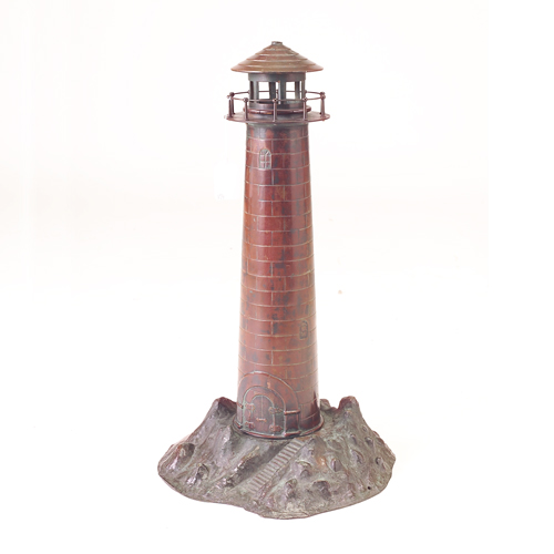 Appraisal: American New England-style cast bronze lighthouse