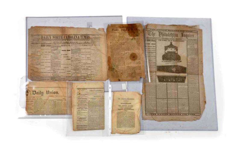 Appraisal: Lot Of Asst th Century Newspapers Ephemera Grouping of th