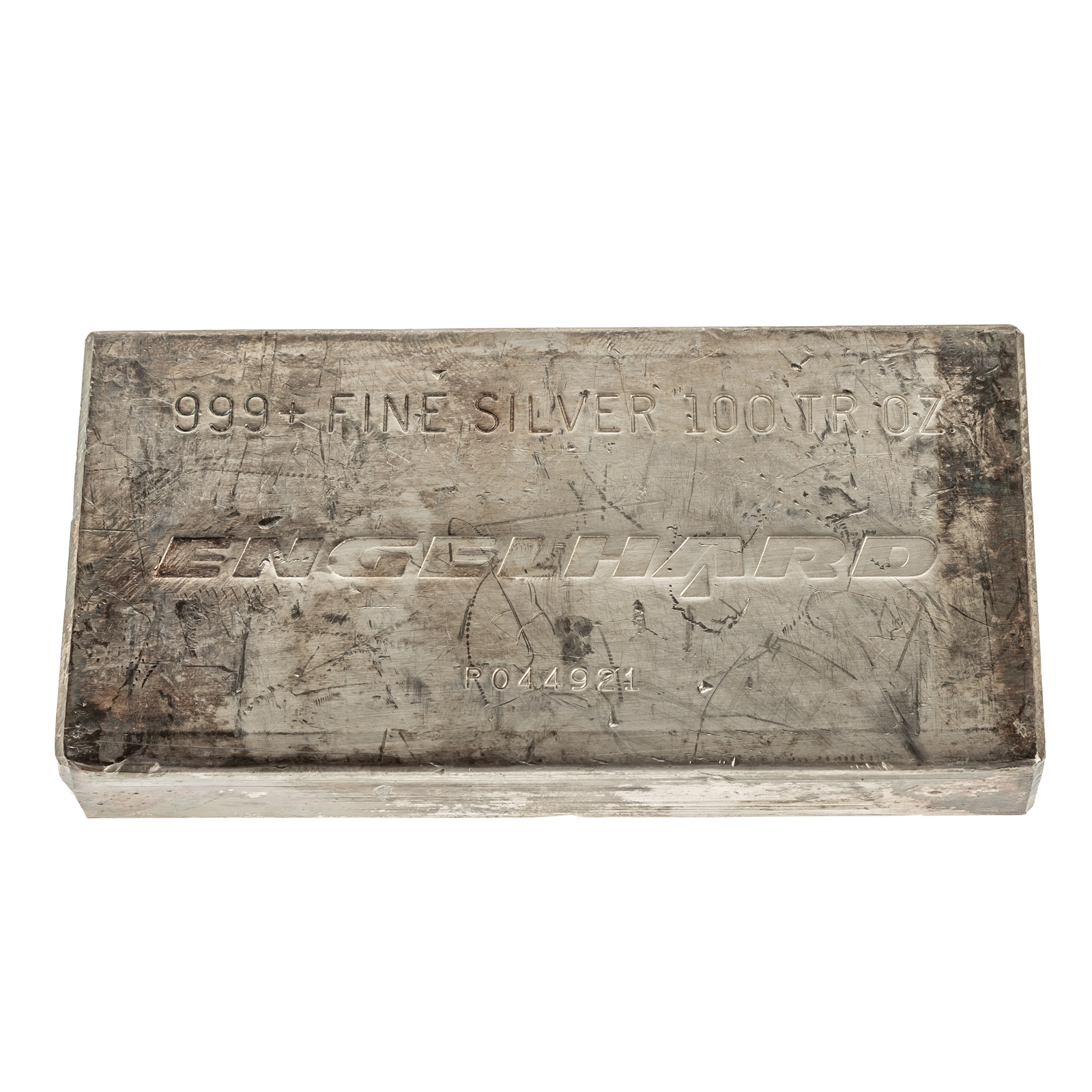 Appraisal: OUNCE ENGELHARD SILVER BAR Serial Number - P