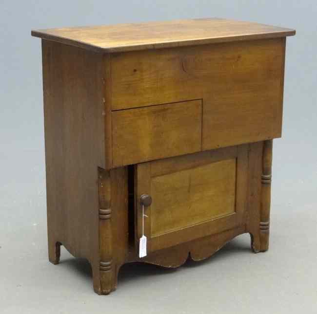 Appraisal: th c lift top commode '' W '' D ''