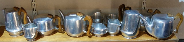 Appraisal: A collection of Picquot tea wareincluding various teapots coffee pots