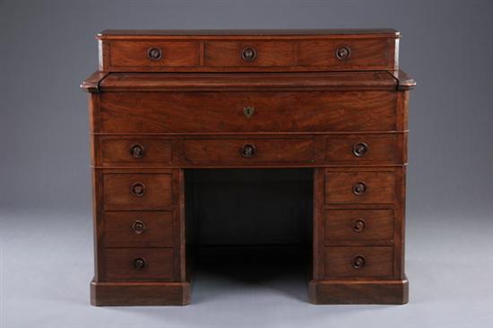 Appraisal: NAPOLEON III NOTARY DESK th century rosewood Upper section has