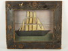 Appraisal: DIARAMA - Very primitive deep beveled frame folk art diarama