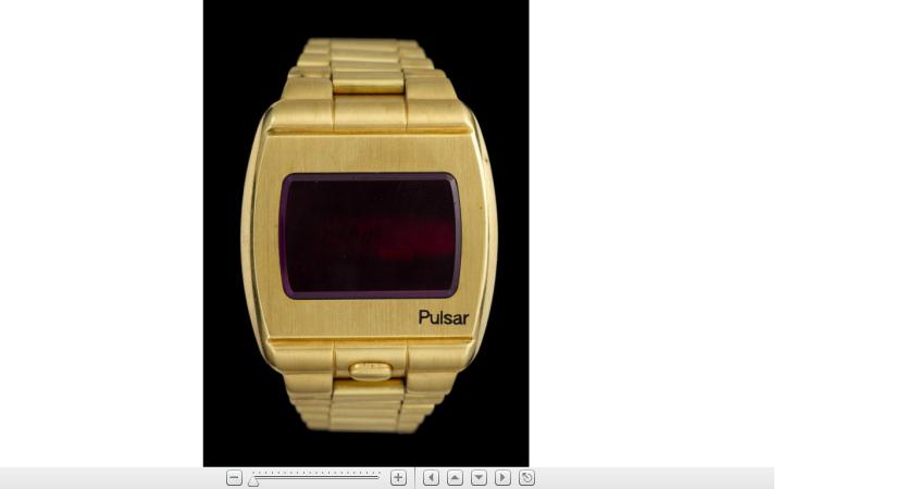 Appraisal: Gentleman's karat yellow gold digital wristwatch Pulsarca