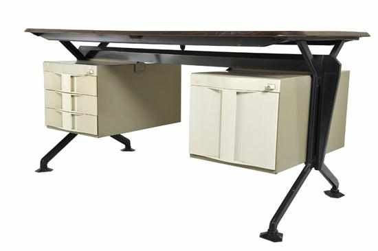 Appraisal: BBPR STUDIO AN ARCO DESK DESIGNED manufactured by Olivetti Italy