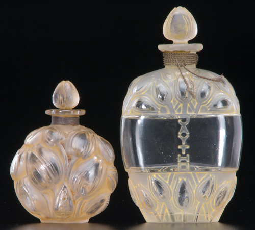 Appraisal: R LALIQUE Two Jaytho perfume bottles for Jay Thorpe clear