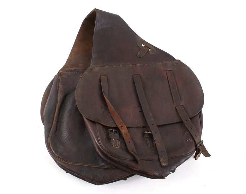 Appraisal: U S Calvary Boyt Marked Saddle Bags Included in this