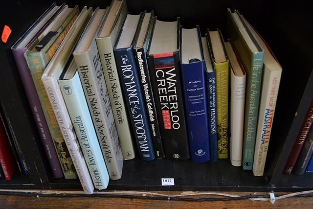 Appraisal: A SHELF OF AUSTRALIAN HISTORICAL REFERENCE BOOKS INCL GARRY OWENS