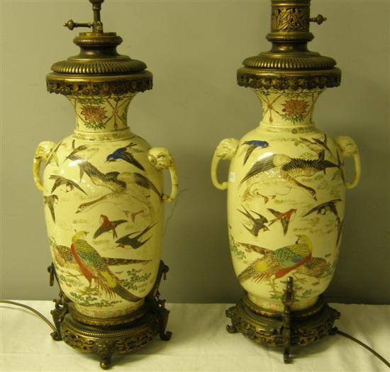 Appraisal: late th early th century A pair of Japanese vases