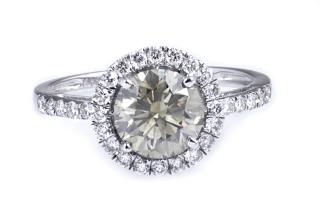 Appraisal: Lady's K White Gold Dinner Ring with a round Lady's