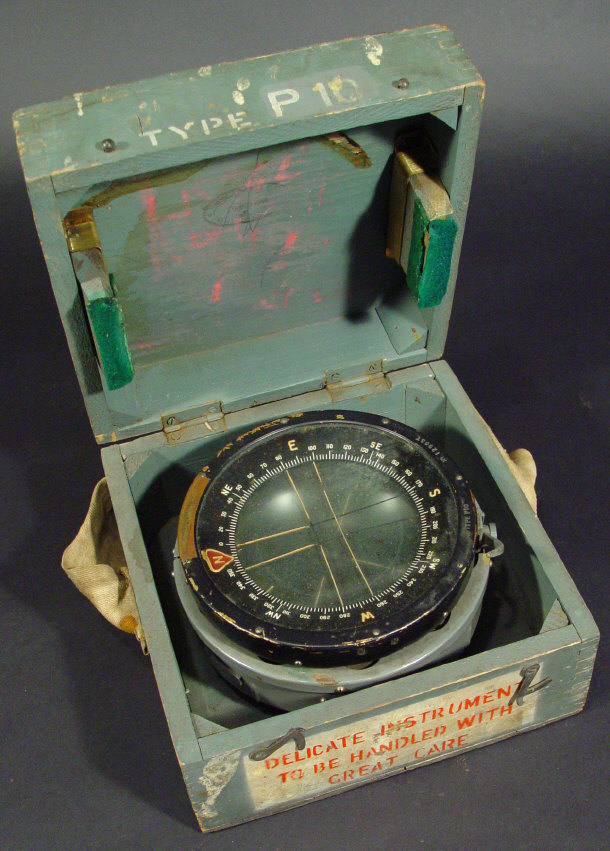 Appraisal: Type P military compass in a fitted wooden case