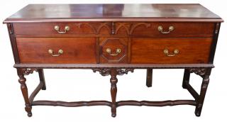 Appraisal: th C Mahogany Sideboard drawers and bronze mounts Dimensions x