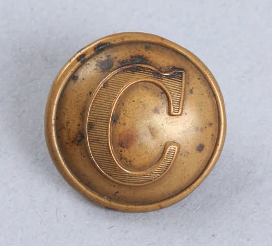 Appraisal: Confederate cavalry coat button two piece Button presents border and