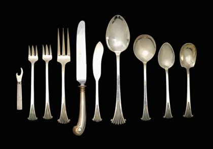 Appraisal: Tuttle 'Onslow' pattern sterling silver flatware service Comprising dinner knives