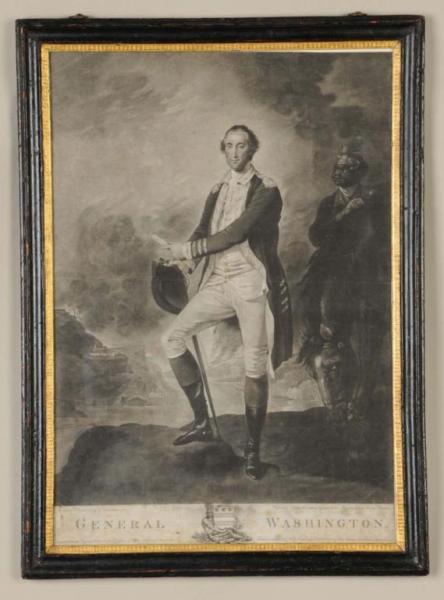 Appraisal: Washington Engraving by V Green Description Titled General Washington Published