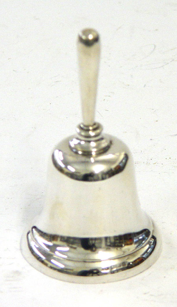 Appraisal: Silver table bell Birmingham cm high