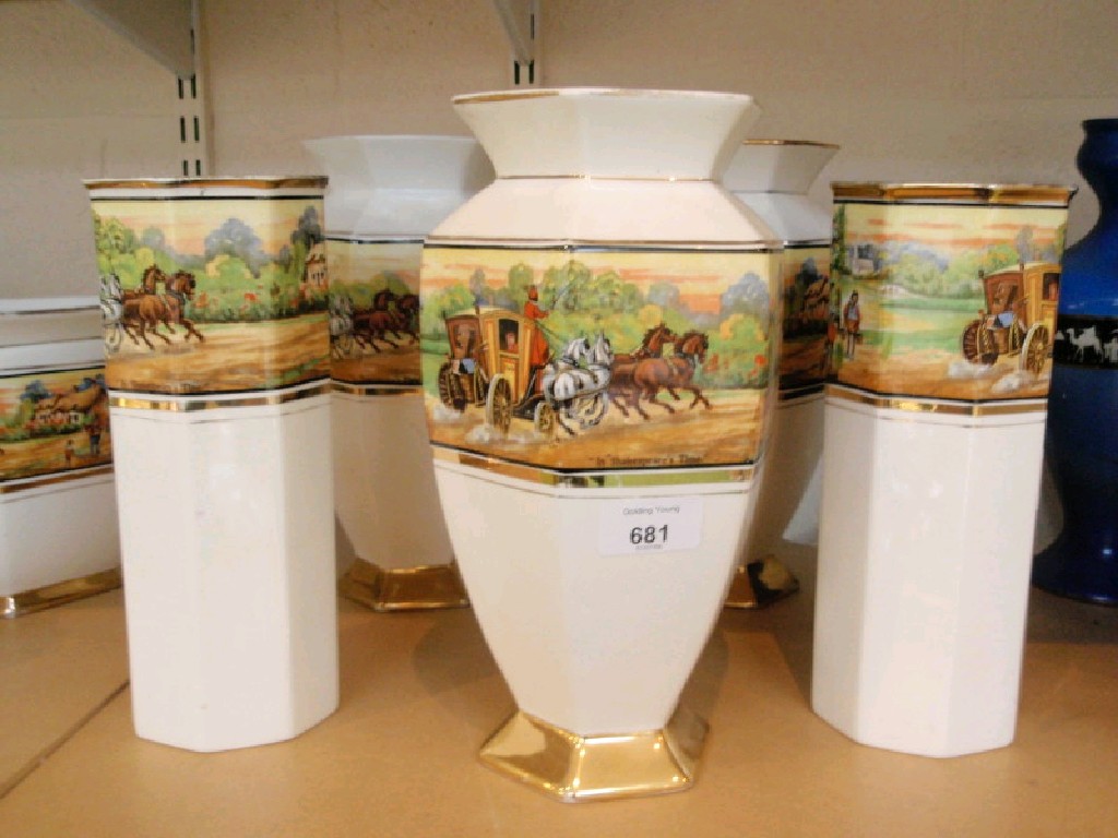 Appraisal: Various vases of Clifton Ceramics