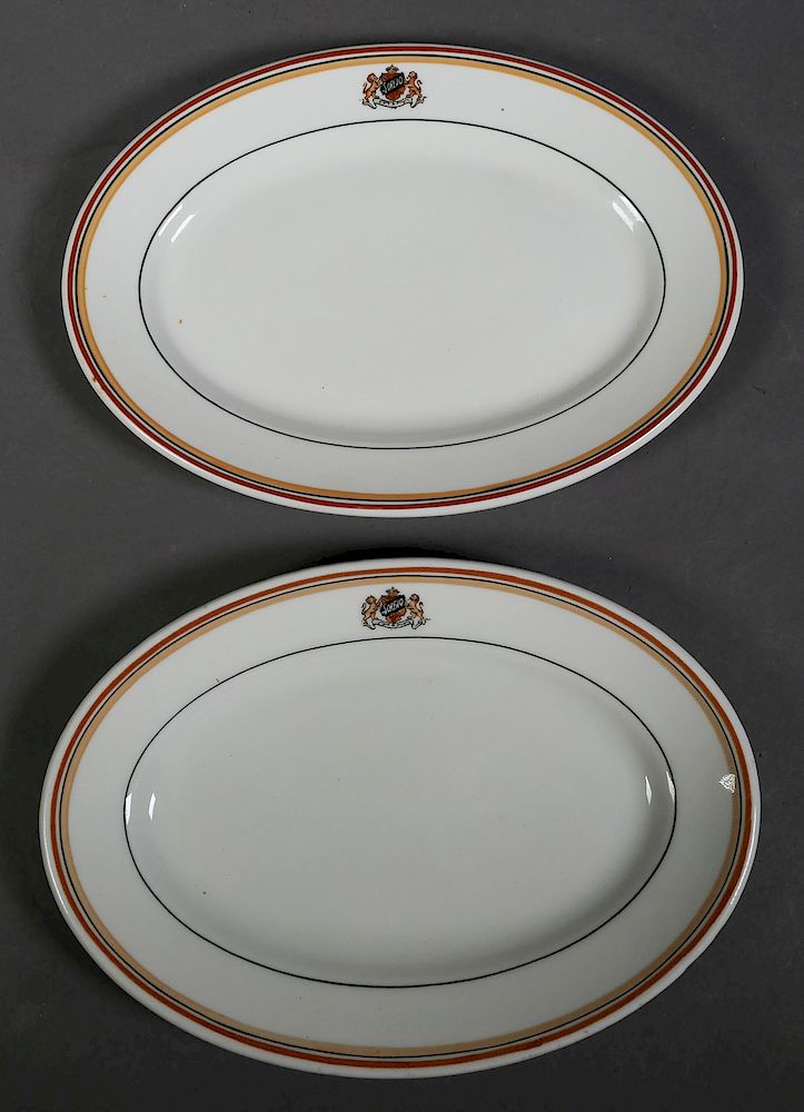 Appraisal: ST PETERSBURG Soreno Hotel Plates Two oval serving plates from