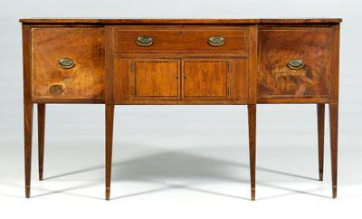 Appraisal: North Carolina Federal sideboard inlaid walnut with poplar and yellow