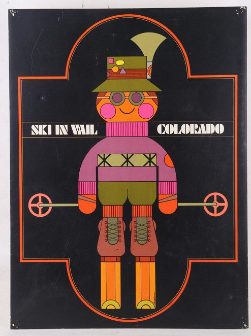 Appraisal: s Ski Vail Colorado Hoffman Ski Poster Available in this