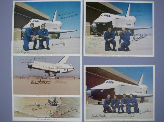 Appraisal: Shuttle Enterprise A group of five color lithographs of the