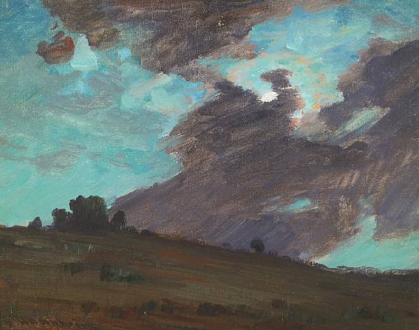 Appraisal: n a Jean Mannheim - Storm Clouds signed 'J Mannheim'