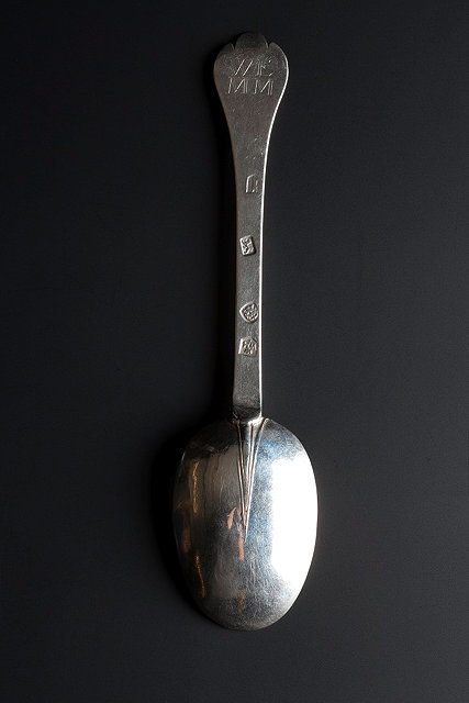 Appraisal: A SILVER TREFID AND RAT TAIL SPOON London - by