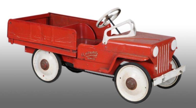 Appraisal: Pressed Steel Big Boy Dump Truck Pedal Car Description s