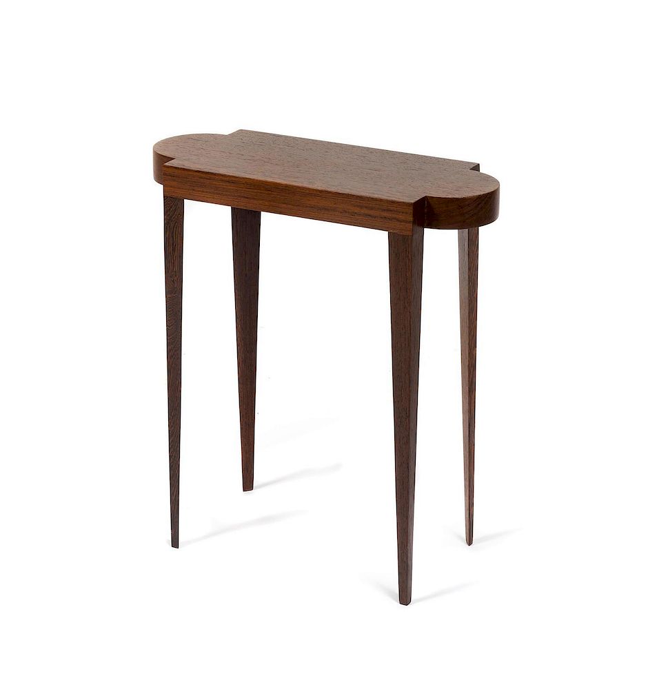 Appraisal: John Lyle American th Century Turtle Side Table Lyle Umbach