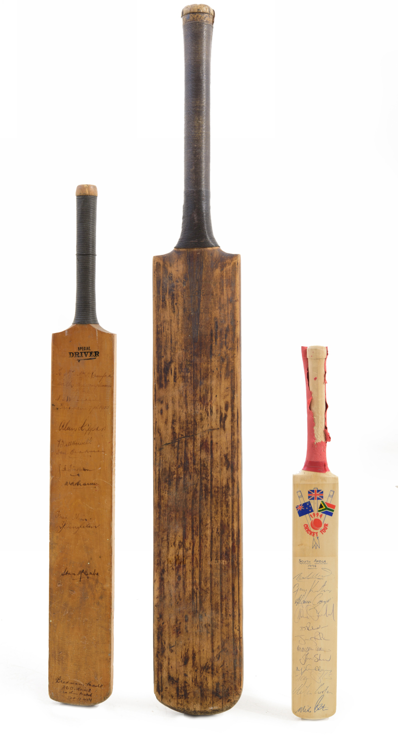 Appraisal: COLLECTION OF SIGNED CRICKET BATS