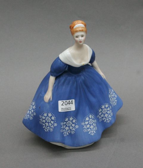 Appraisal: A Royal Doulton matte figure of 'Nina' in blue dress